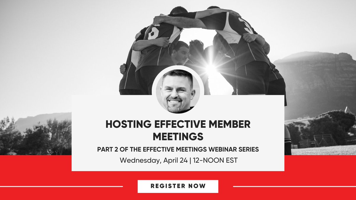 sportlawca's tweet photo. Learn the essentials of hosting effective member meetings with certified Parliamentarian Jason Robinson in Part 2 of the Hosting Effective Meetings Webinar series!

📅 Wednesday, April 24 
⏰ 12:00 PM EST
 $   50.00 CAD
🔗 https://t.co/dKZJSeJQZS https://t.co/Cthl82Ufbs