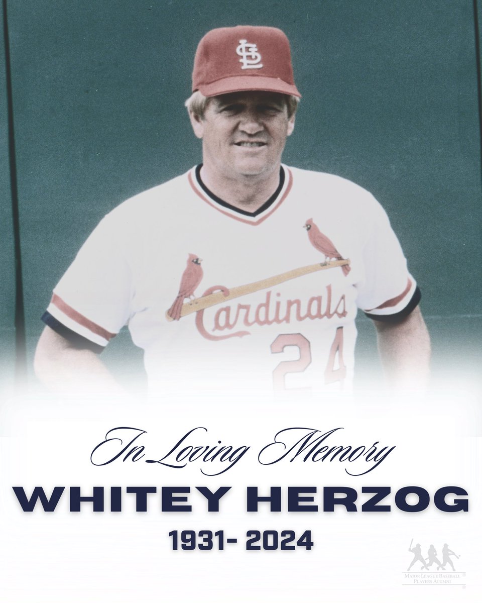 The Alumni family mourns the loss of legend and friend, Whitey Herzog. Whitey's legacy will continue to live on, and our thoughts and prayers are with his family.