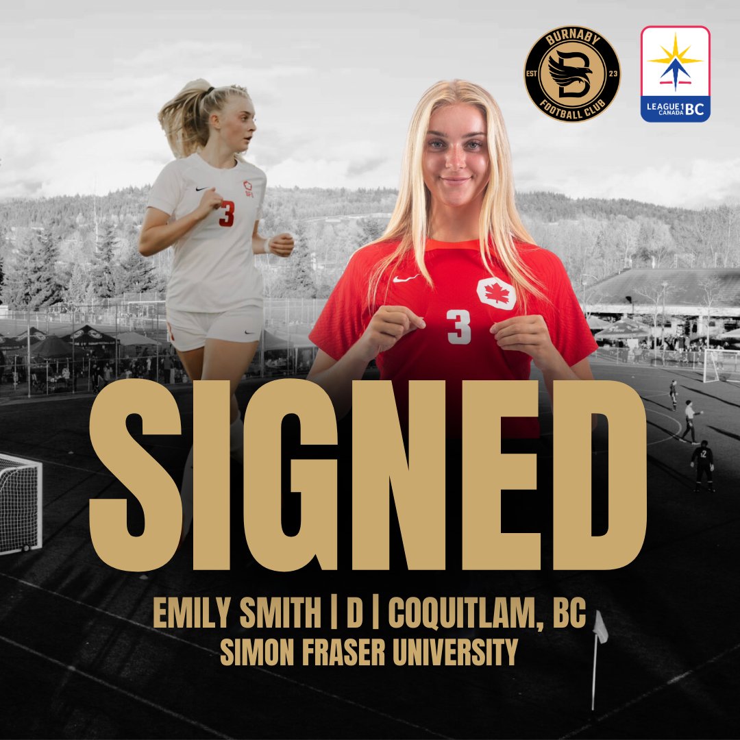 SIGNING ALERT 🚨🦅
Burnaby FC is excited to announce the signing of Defender Emily Smith from Coquitlam, BC. 

Welcome, Emily!