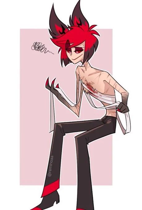 다친건 오랜만이라.. #HazbinHotelAlastor