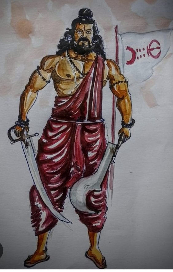 He is ready to welcome those who want to Annihilate Hinduism..

(Painting  is of Pandit Bhavani Pathak, a famous character of Sannyasi Rebellion,1790)