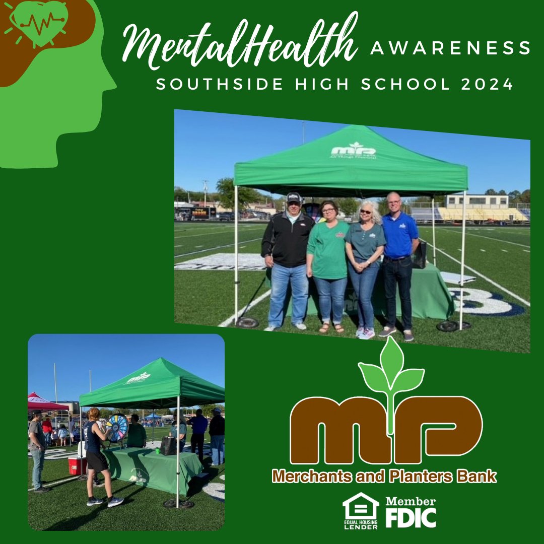 Thank you to the students and staff of Southside School District for organizing and inviting us to their Mental Health Awareness Fair. They did a great job of raising awareness and providing resources for such an important issue. #mpbank