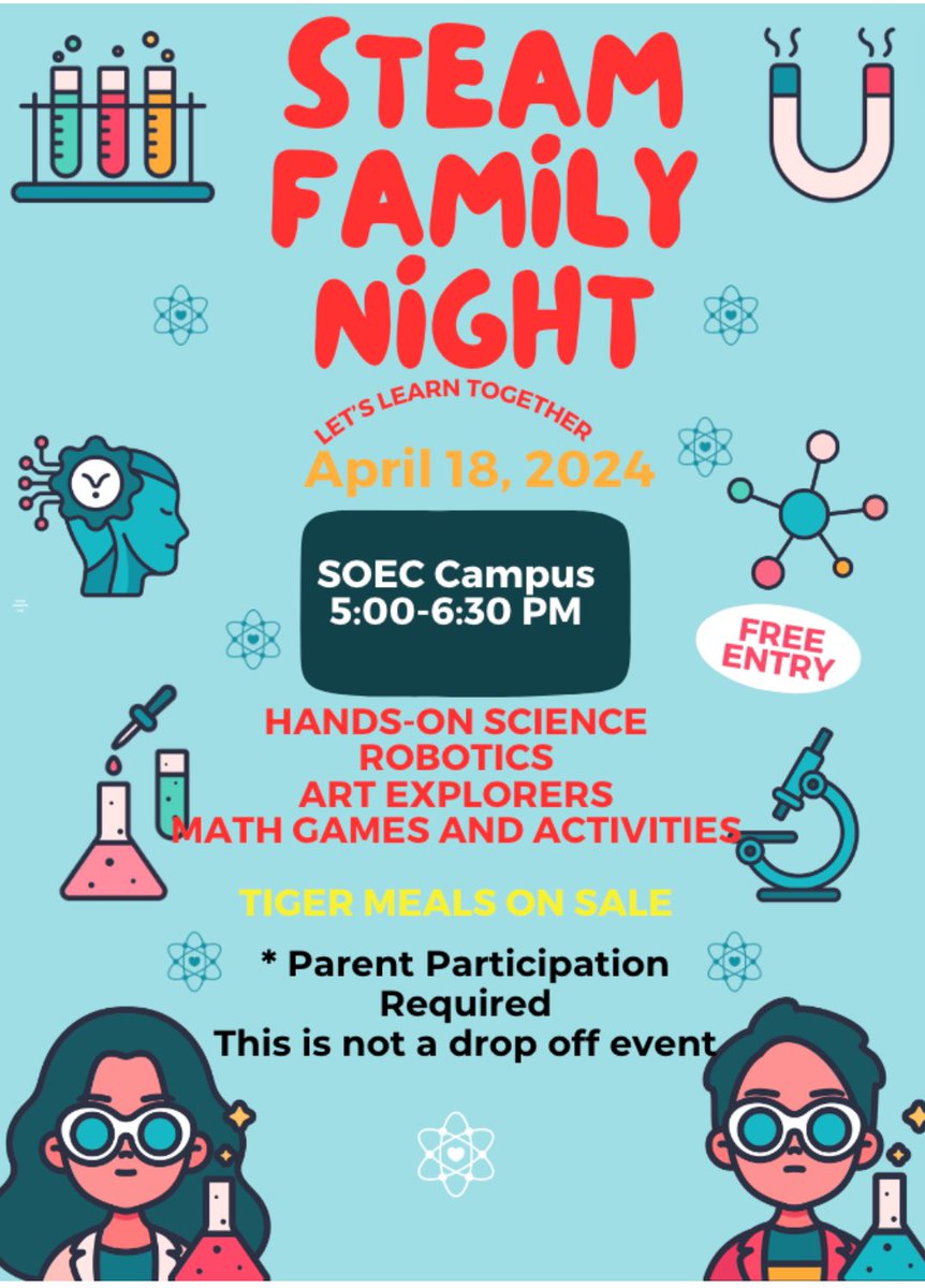 One of the best nights of the year is coming…Save the Date for our STEAM Family Night! @LASchoolsNorth @LAUSDSup @ScottAtLAUSD @ITI_LAUSD @LAUSD_Achieve