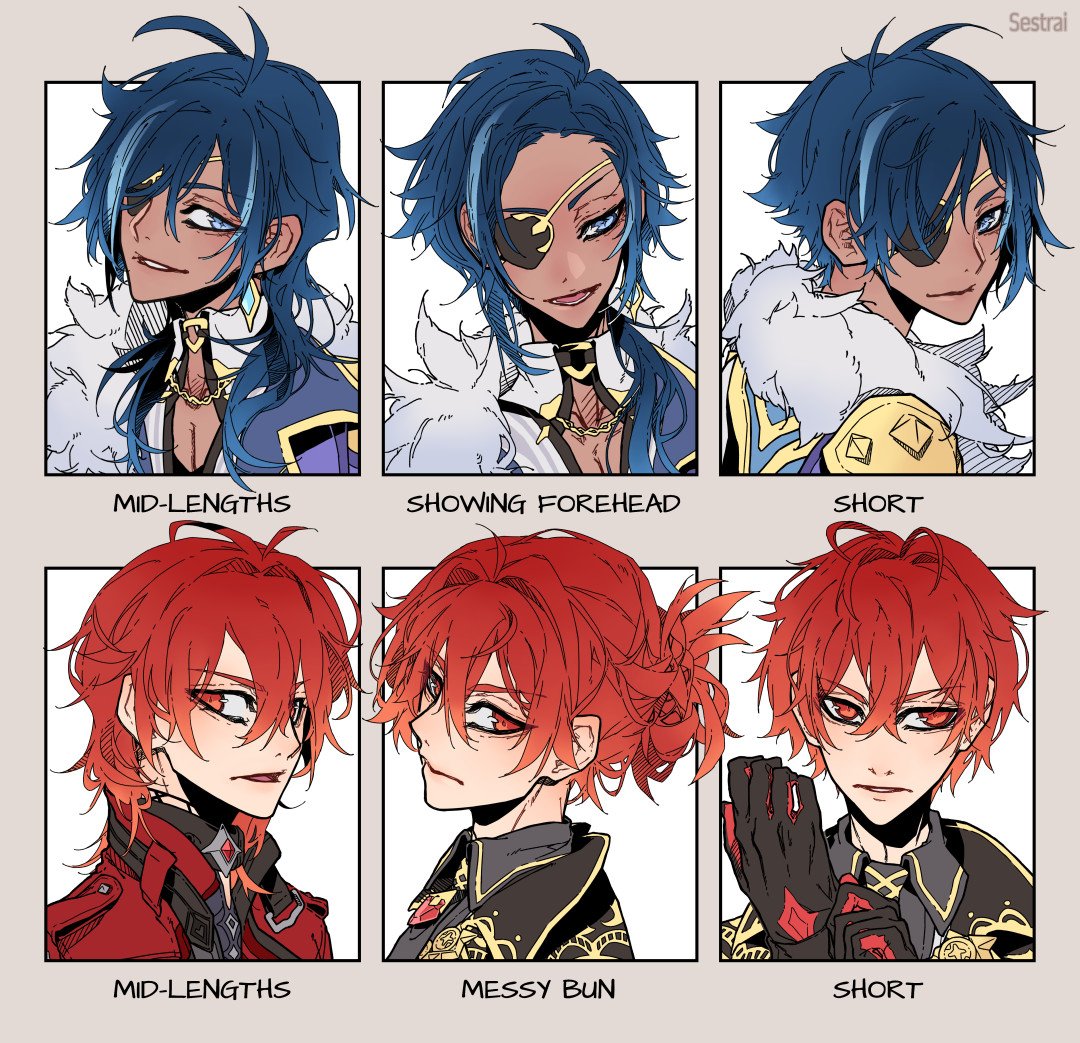 💙 Genshin Hairstyle Meme ❤️

#Kaeya #Diluc #kaeluc #luckae #GenshinImpact