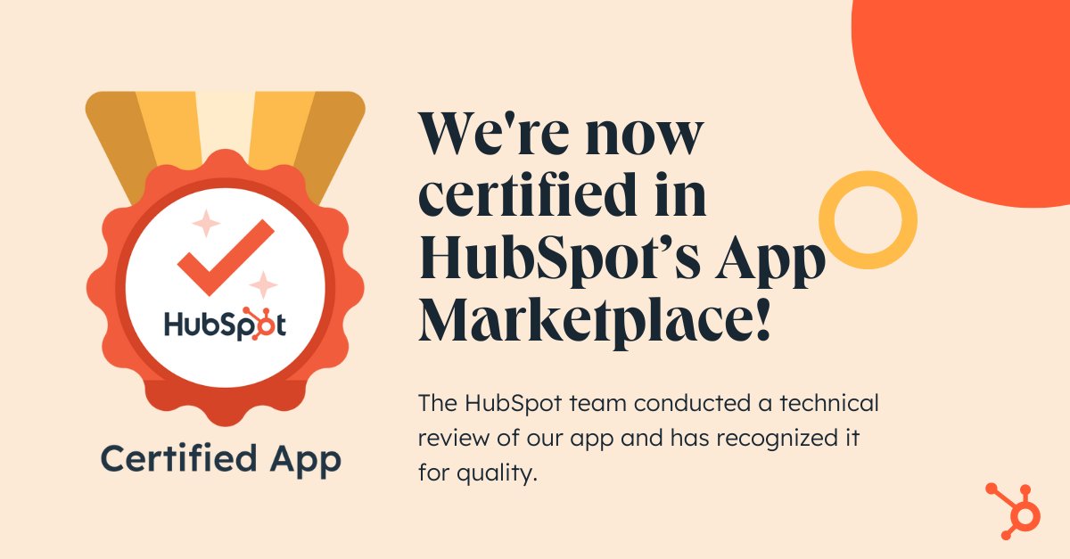 Flowla is now officially a certified app in the @HubSpot App Marketplace! 🙌 Huge thanks to the HubSpot team for recognizing our investment in product quality, exceptional UX, and customer success (proven by 80+ happy clients)! Check out our app here: ecosystem.hubspot.com/marketplace/ap…