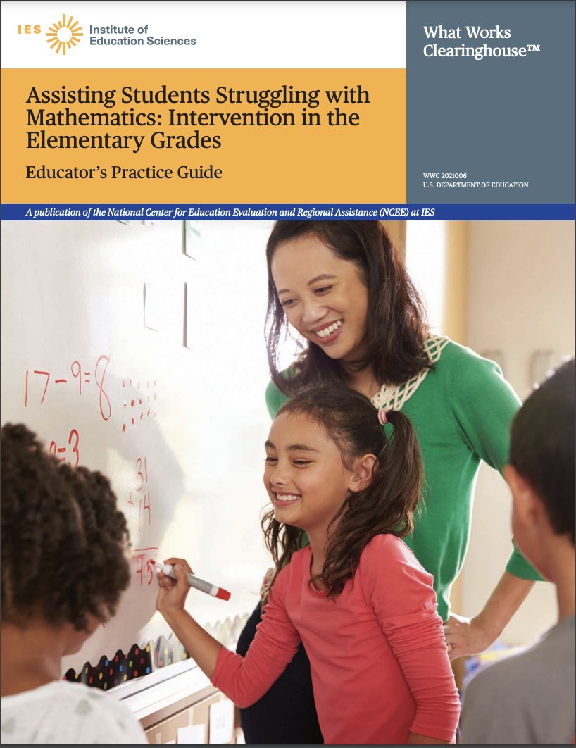 The six recommendations are pretty spot on in my mind. Even Recommendation #6. We should incorporate these recommendations into DAILY instruction rather than wait until intervention is needed. ies.ed.gov/ncee/WWC/Pract…