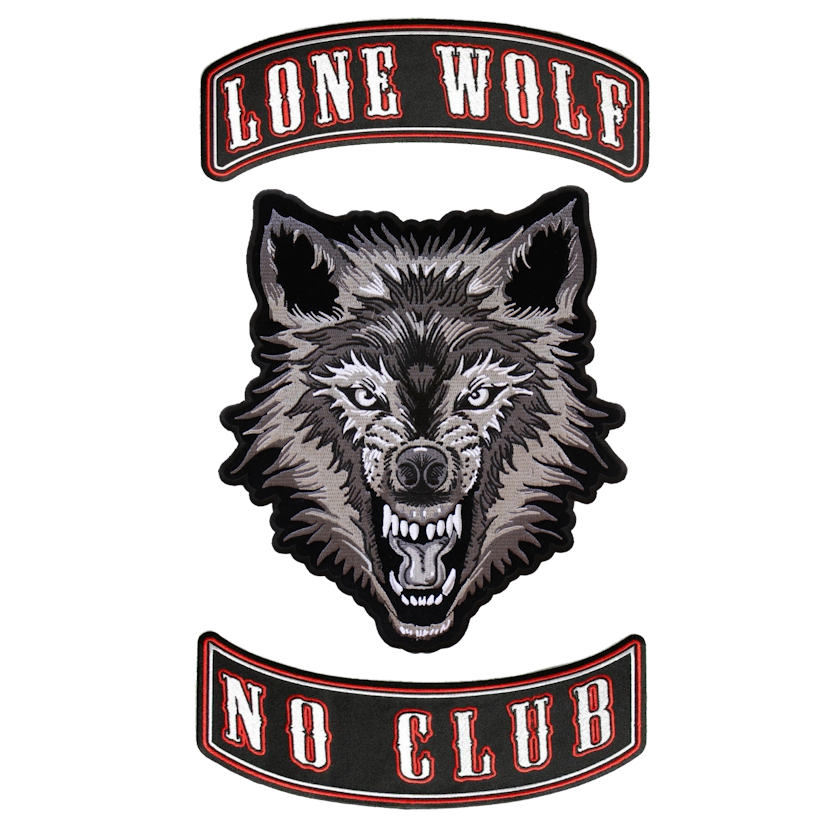 leather_supreme's tweet image. 3 pc #LoneWolf #NoClub angry #Wolf #Biker #Rocker patch set
leathersupreme.com/product/lone-w…