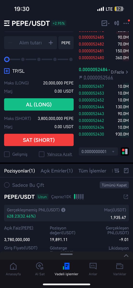 cryptoaty's tweet image. Akşam Ekmegimiz #PEPE sayesinde çıktı teşekkürler Kripto 👀😎

Burdan daha gidip gitmemesi benım ıcın önemli degil 1100$ Toplam kârı aldım köşeye atarım kapadım 🤝

accounts.binance.info/register?ref=P… kayıt ol kyc yap süprizim olabilir 👀🔥

#binance #gateio #btc #pepe $PEPE #param #bitcoin