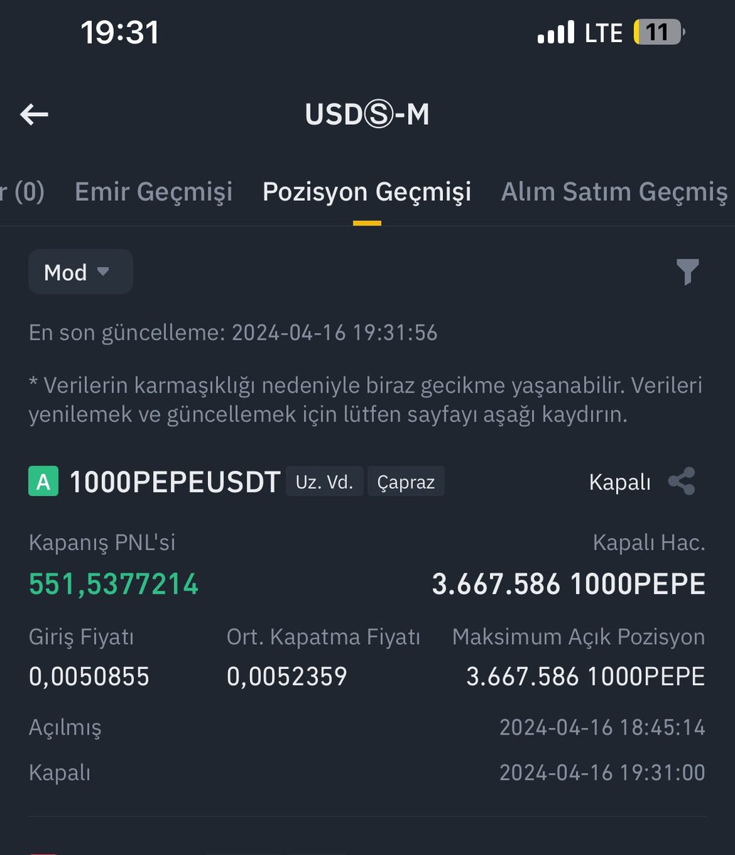 cryptoaty's tweet image. Akşam Ekmegimiz #PEPE sayesinde çıktı teşekkürler Kripto 👀😎

Burdan daha gidip gitmemesi benım ıcın önemli degil 1100$ Toplam kârı aldım köşeye atarım kapadım 🤝

accounts.binance.info/register?ref=P… kayıt ol kyc yap süprizim olabilir 👀🔥

#binance #gateio #btc #pepe $PEPE #param #bitcoin
