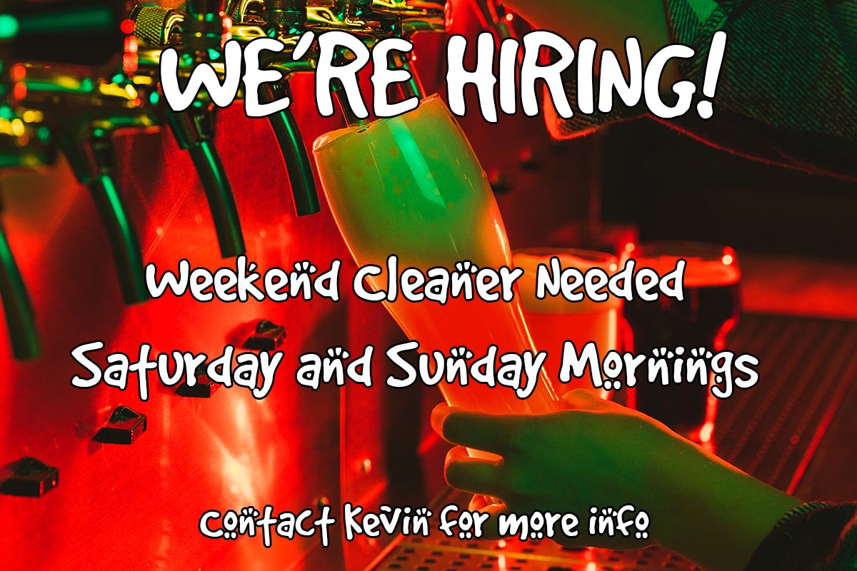 WE'RE RECRUITING - WEEKEND CLEANER REQUIRED We currently have a vacancy for a Weekend Cleaner Saturday and Sunday mornings. Good rates of pay. Experienced preferred but not required Contact Kevin on 01635 862458