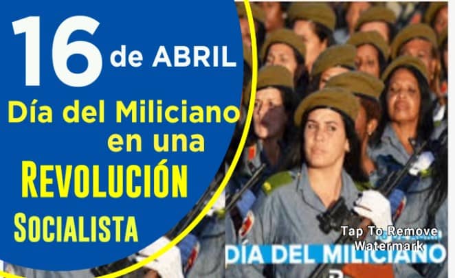 Este 16 de abril, fecha en que se proclamó el carácter socialista de nuestra Revolución, celebramos la fundación del @PartidoPCC, y el día del Miliciano. #CubaViveEnSuHistiria @Colaboracionqba @CubacooperaDj