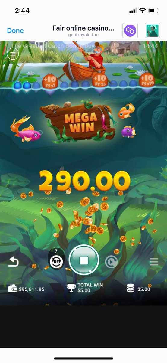 Cast a line and reel in some BONUSES at GOAT ROYALE CRYPTO CASINO 🥳🐟🐠🎣👉 goatroyale.fun/?ref=66 HUGE DEPOSIT BONUS 🍀🎰🤪🥳 The 🐟🐠🎣 are Biting 😅 @GTtokenofficial @GoatRoyalefun #GT #goattoken #PolygonCasino #MaticCasino #PolygonGaming #PolygonGambling #CryptoCasino…