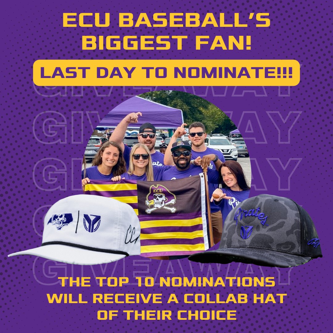 Youngs PT&SP (@youngs_pt) on Twitter photo LAST CALL! Submit your nominations before they are announced TODAY!
<a href="/ECUJungle/">#PackTheJungle💍🏴☠️</a> <a href="/BoneyardTeam/">Team Boneyard</a> <a href="/The23ClubNIL/">The 23 Club</a> <a href="/ECUBaseball/">ECU Baseball</a> LAST CALL! Submit your nominations before they are announced TODAY!
<a href="/ECUJungle/">#PackTheJungle💍🏴☠️</a> <a href="/BoneyardTeam/">Team Boneyard</a> <a href="/The23ClubNIL/">The 23 Club</a> <a href="/ECUBaseball/">ECU Baseball</a>