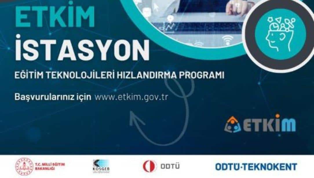 Millî Eğitim Bakanlığı ve ODTÜ Teknokent iş birliğiyle yürütülen 'ETKİM İstasyon Programı' başvuruları kabul etmeye başladı!

👉 houston.meb.gov.tr/www/etkim-ista…