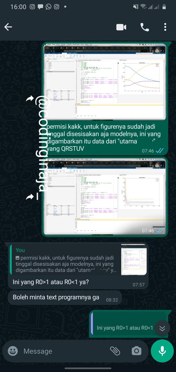 CodinginAja_'s tweet photo. @nanacimollll 24. Grafik pemodelan menggunakan matlab
#testimonicodinginaja_ #pemrogramanmatlab #jasacoding https://t.co/F224jBLdvc
