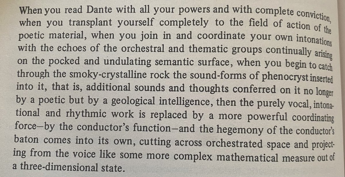 Dear to me, Mandelstam on Dante.