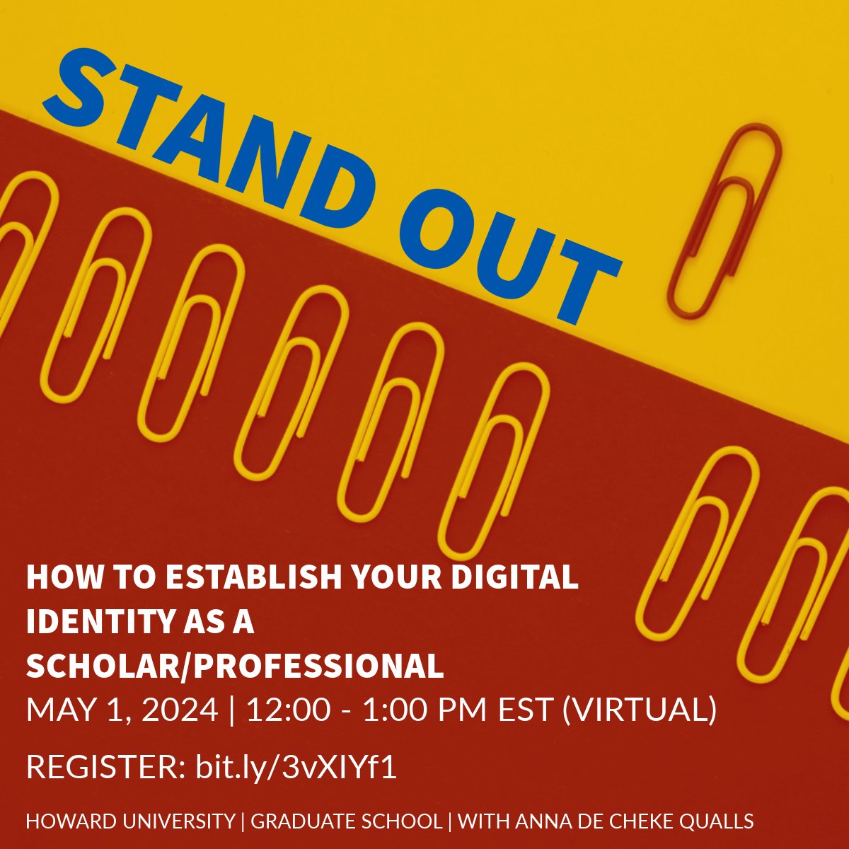 Join us for a follow-up to the Doctoral Career Pathways Conference! A session on branding yourself...May 1, 2024 (12 - 1 pm, Zoom). #careerdevelopment