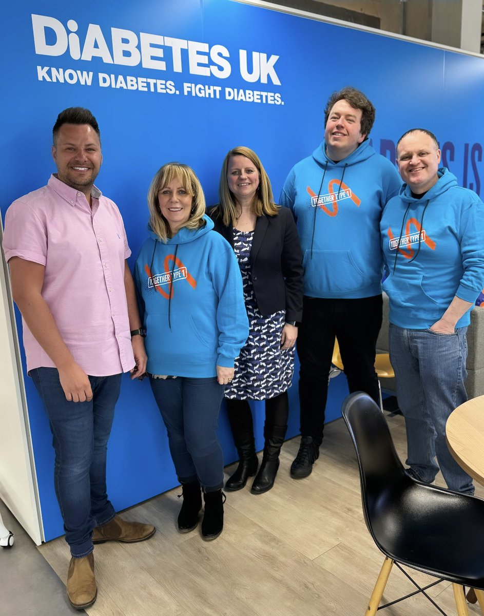 Fab meeting today focused on working together to support people affected by #T1D between @JDRFUK, <a href="/DiabetesUK/">Diabetes UK</a> and <a href="/DigiBeteUK/">DigiBete</a> - lots of great conversations &amp; shared passion. Big thanks <a href="/MaddieJulian/">Maddie Julian</a>, Diane, <a href="/jongudmund/">Jon Matthias</a> and <a href="/iain_french1/">Iain French</a> 💙 #Type1Diabetes #GBDoc #NIDoc 🤩