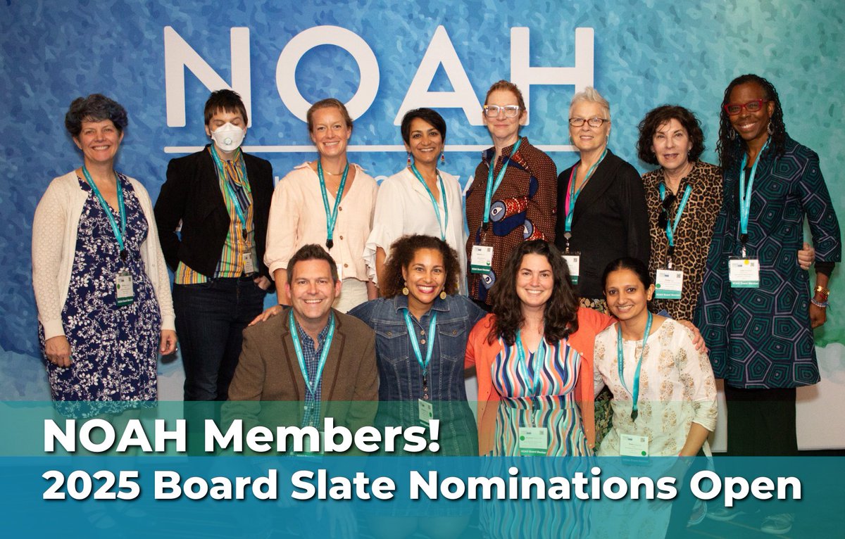 Hi NOAH Members! 

The nomination form is open for our 2025 Board slate! Learn more about the skills we are looking to add and nominate yourself or a colleague to the NOAH Board today!

Learn more and submit by logging into your Member Resources!