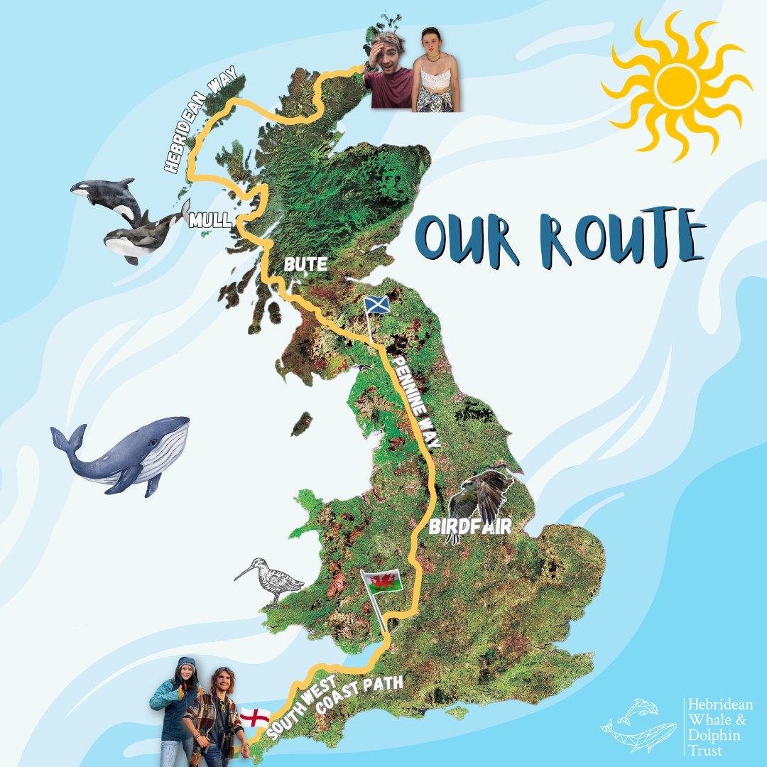 Marine Miles - THE ROUTE! 📍🚶‍♂️🗺

Very excited to share our convoluted route for myself and <a href="/KatieMonk21/">Katie Monk</a> walk from Lands End to John O' Groats this summer raising money for the <a href="/HWDT_org/">Hebridean Whale & Dolphin Trust</a>. 

Thanks so much for your amazing support so far! 

Donate here 👇
gofundme.com/f/marine-miles…