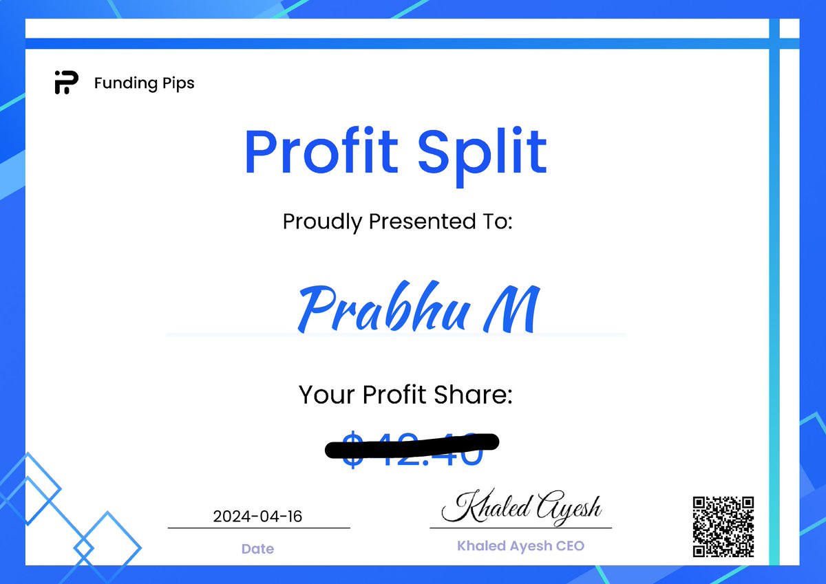 prabhu_manmath's tweet photo. First payout💫
Grateful to the universe☄️
#forex #fundingpips https://t.co/lwA9CQG3MS