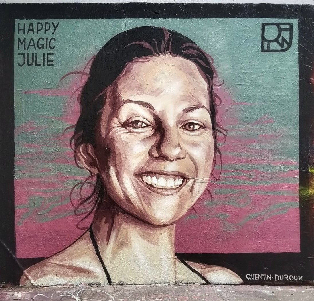 [#streetartparis19 / 📸 AVRIL 2024] Artwork « Happy Magic Julie » by Quentin Duroux, découvert dans le 19eme à #paris !
#quentinduroux #urbanart #streetart #graffiti #paris19