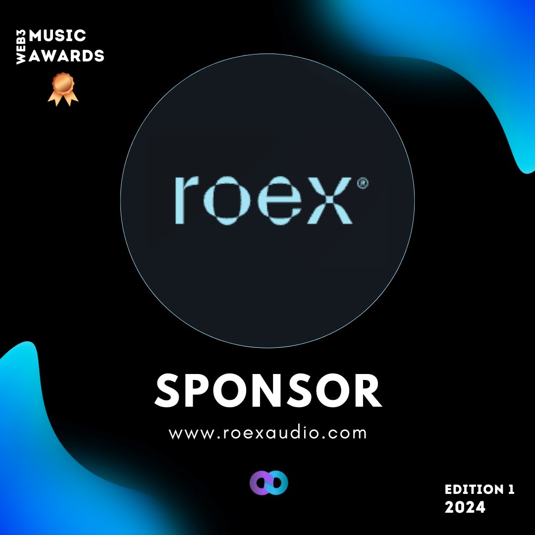 🎉 Exciting Announcement! 🎉 We're thrilled to welcome @roexaudio as a sponsor for this year's Web3 Electronic Music Awards! 🏆 Their support is key in acknowledging and celebrating the amazing talent in the electronic music scene. Big thanks to @roexaudio for joining us on…