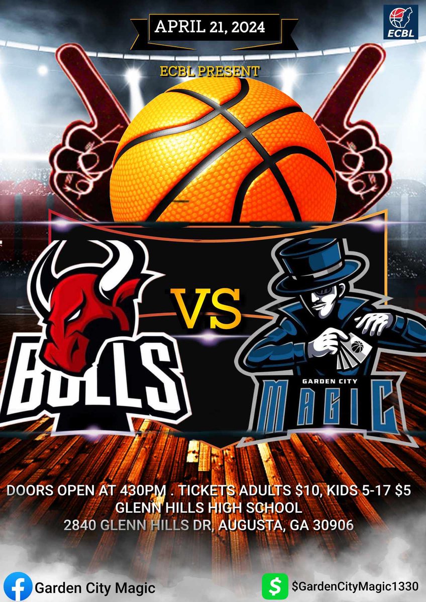 The Magic take on Rowan County Bulls  this Sunday come out and support!!!! <a href="/ECBLhoops/">ECBL 🏀</a> <a href="/MinorBasketball/">MiLBall 🏀</a> <a href="/EurobasketNews/">Eurobasket</a>