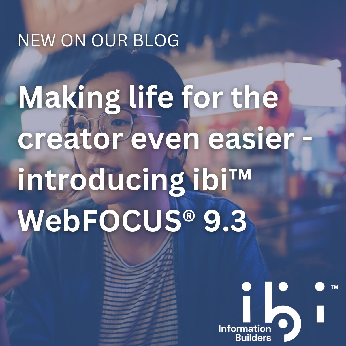 infobldrs's tweet photo. WebFOCUS users rejoice! ibi WebFOCUS 9.3 is HERE. Ready to learn more? Check out this blog from ibi portfolio Vice President, Vijay Raman: https://t.co/NfdYkq5M2d

#ibi #WebFOCUS #businessintelligence #enterprisereporting #AIdrivenanalytics https://t.co/pLYMwUUuCs