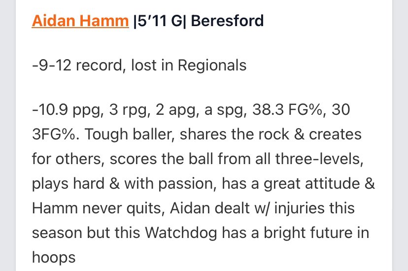 Beresford Boys Basketball (@bbbwatchdogs) on Twitter photo We are proud of <a href="/AidanHamm2/">Aidan D Hamm</a>. Tough season with injuries. Excited to see how he can keep improving this off-season in preparation for a big time senior campaign!
#WatchDogWay We are proud of <a href="/AidanHamm2/">Aidan D Hamm</a>. Tough season with injuries. Excited to see how he can keep improving this off-season in preparation for a big time senior campaign!
#WatchDogWay