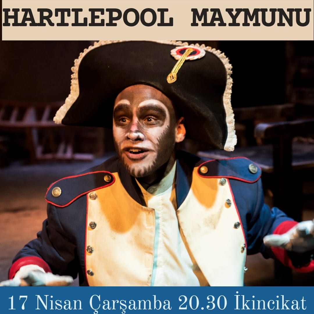 HARTLEPOOL MAYMUNU 17 Nisan Çarşamba 20.30'da <a href="/ikincikat/">ikincikat</a> ta. Biletler <a href="/biletinial/">Biletinial</a> ve gişede.
#tiyatronok #hartlepoolmaymunu #tiyatro #sahne #sanat #sahnesanatları #tiyatrooyunu #tiyatroiyidir #kadıköy #ikincikat #biletinial #istanbul #maymun #oyun #oyunculuk
📷:<a href="/verkan6520/">verkan</a>
