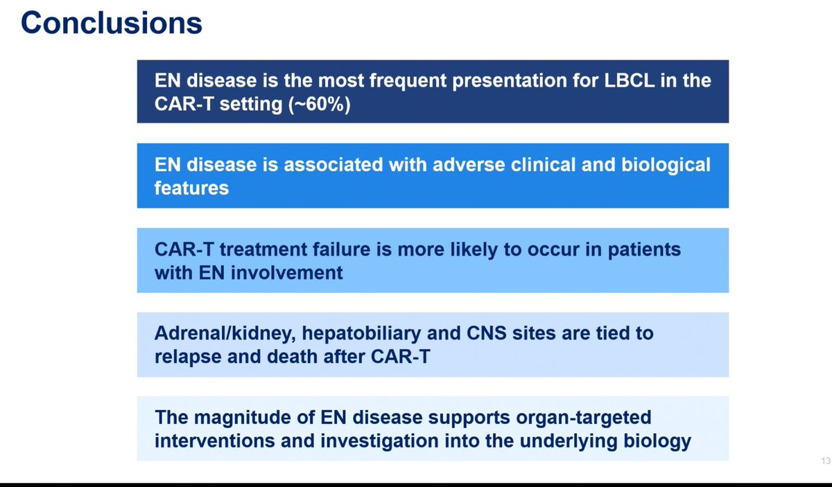 RShouval's tweet photo. @thelunar_a giving a fanatic talk on site-specific response rates to CD19 #CARTcells in LBCL #EBMT2024 @MSKCancerCenter https://t.co/6zWdIGCbNK