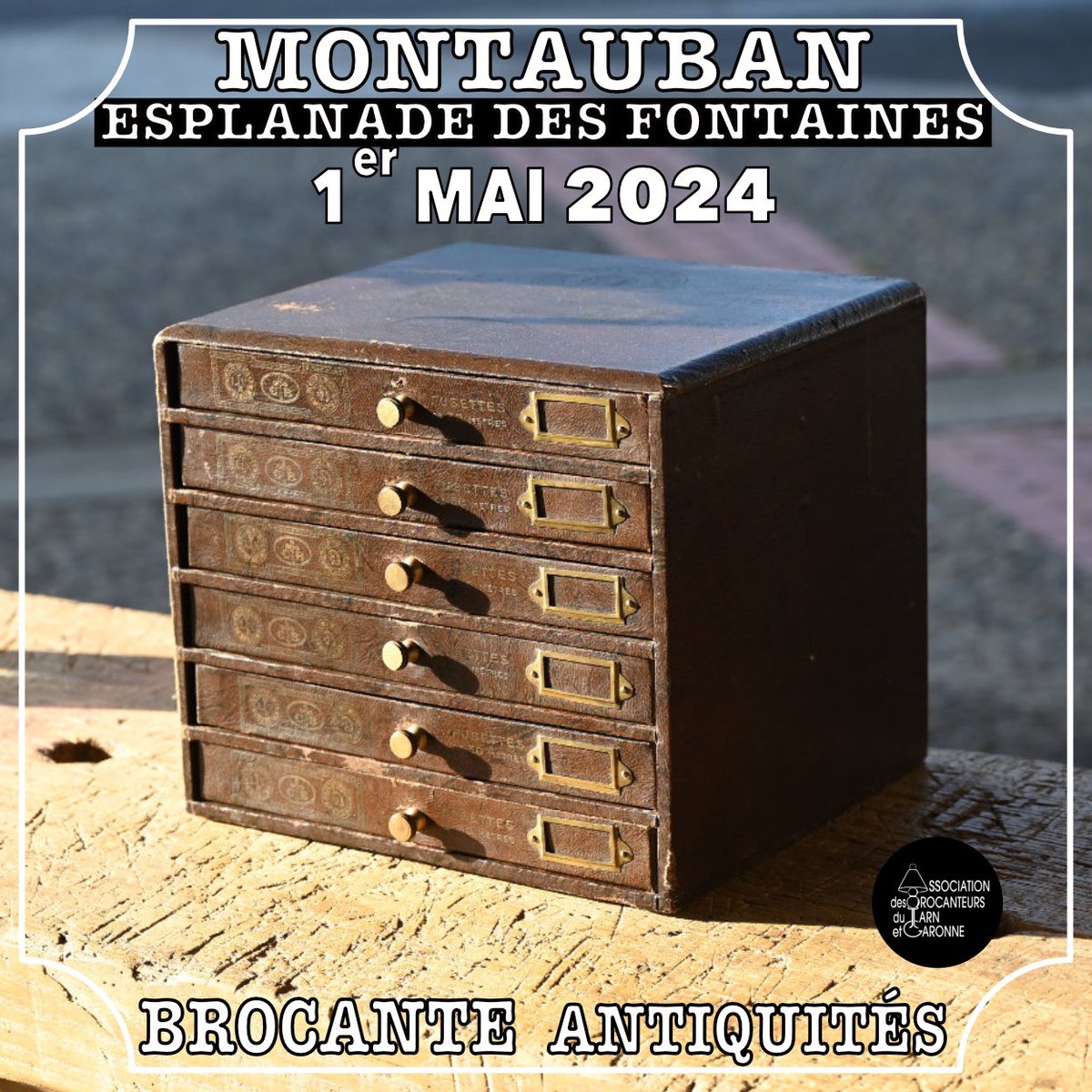 brocTG's tweet photo. 👋 en recherche de beaux objets ? rendez-vous à  👉#montauban !
 📍 Exceptionnellement, ce 1er mai 2024, les #brocanteur et #antiquaire de l’association  s’installeront sur l’esplanade des #fontaines au lieu de l’habituelle place #lalaque 

🪑#chaise 🗿 🚂 #decovintage 🗄️ #ancien https://t.co/550jHFXzXy