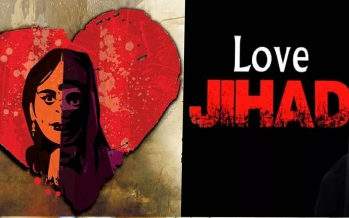 Shahjahanpur, UP: Mohd Amish befriended a 40-year-old married Hindu woman, and soon they came into an illicit relationship.

He brainwashed her. Now she has eloped with him. He performed nikah with her and changed her name to Nikhat Khan.

Her helpless Hindu husband and son