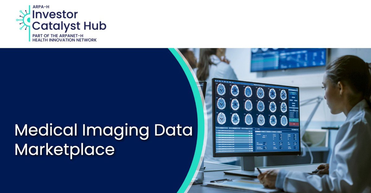 Big news for SaMD developers! 💻🩻 @ARPA_H, @FDAcdrhIndustry, & @venturewell are developing a medical imaging data marketplace (MIDM). Their stated goal is to streamline access to affordable, high-quality, regulatory-ready medical imaging data. investorcatalysthub.org/medical-imagin…