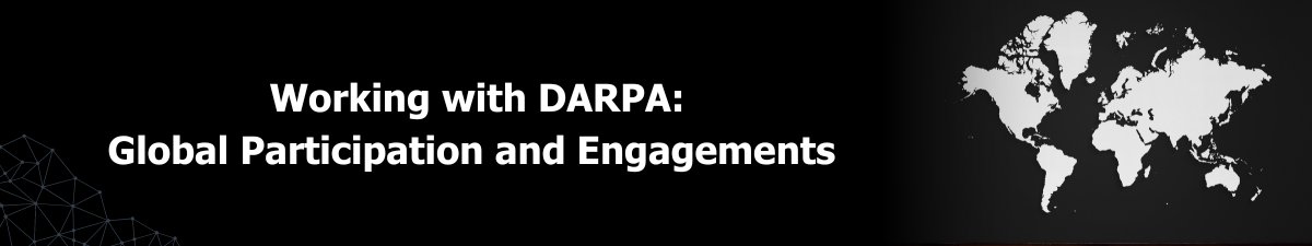 Did you know our performer base spans the globe? Many DARPA programs are open to global researchers, academic institutions, and industries. Check out our new #DARPAConnect module, 'Working with DARPA: Global Participation and Engagements.' darpaconnect.us/home