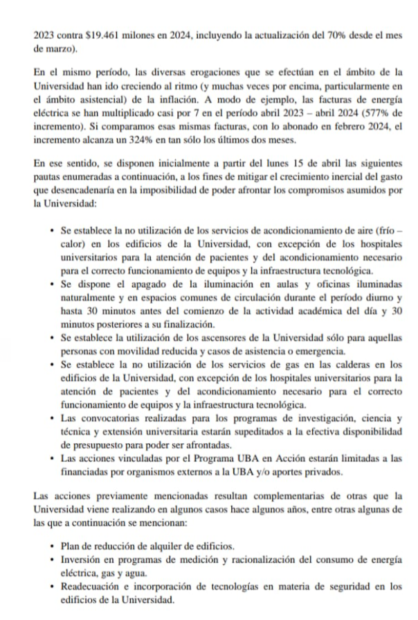jorgeluisaliaga's tweet photo. Nota del Secretario de Hacienda de la @UBAonline a Decanos, Decanas, Director del CBC y Directores de Hospitales y Colegios sobre medidas de restricción del funcionamiento para gastar menos servicios públicos. https://t.co/8VZBTbcqGa