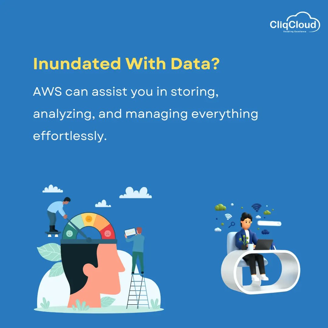 CliqCloud's tweet image. "Unlock the future of data in 2024! Embrace AWS Data to stay ahead of the curve and unleash limitless possibilities in the cloud."
#cliqcloud #awsdata #AWS #amazonwebservices #data #cloudcomputing #technology #itprofessionals #techcompany #TechnologyNews #informationtechnology