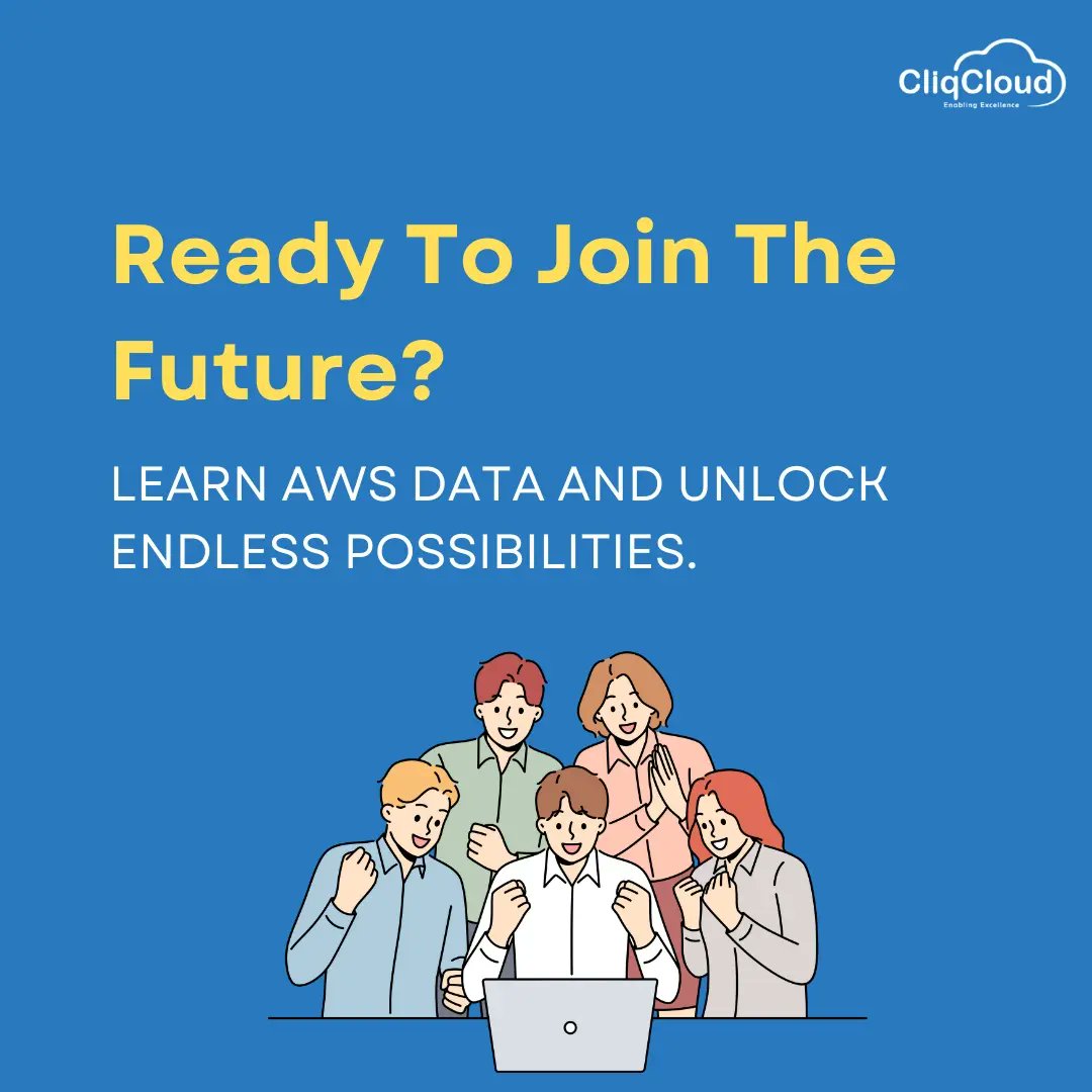 'Unlock the future of data in 2024! Embrace AWS Data to stay ahead of the curve and unleash limitless possibilities in the cloud.'

#cliqcloud #awsdata #AWS #amazonwebservices #data #cloudcomputing #technology #itprofessionals #techcompany #TechnologyNews #informationtechnology