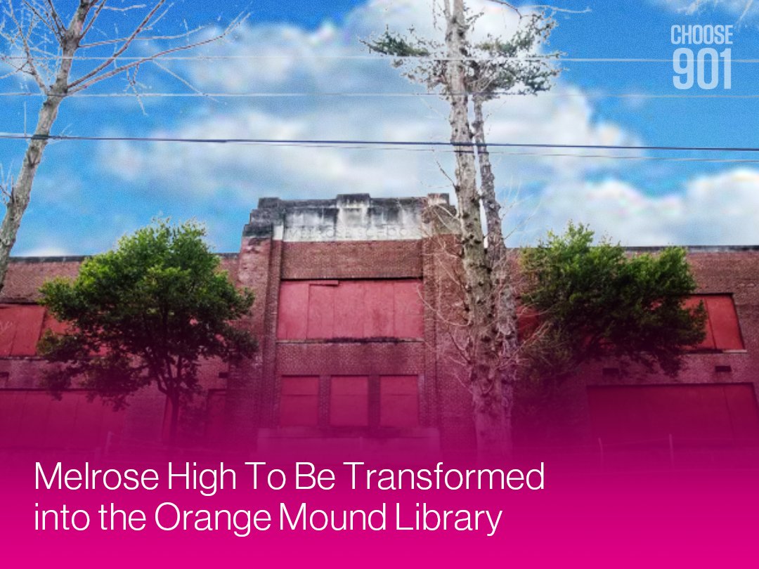 The old Melrose High School is getting a major facelift and is now becoming the Orange Mound Library! In the next two years, the building will be converted into a library and more ✨ Get the full story here ▶ bit.ly/4cXZMDi #choose901