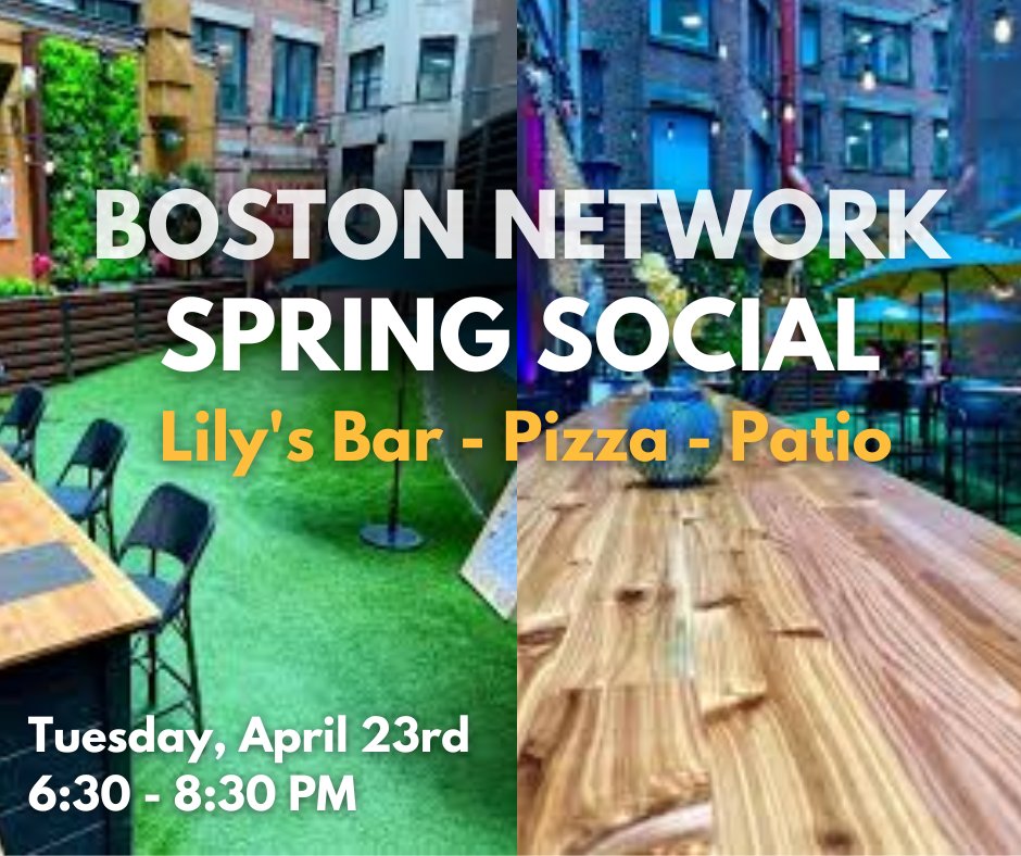 The Boston alumni network is hosting a spring social at Lily’s in Boston! Whether you're looking to reminisce about your time at UNH or just looking to unwind after a long week, this event promises to be a memorable evening. Register here: unh.me/49DeAEo