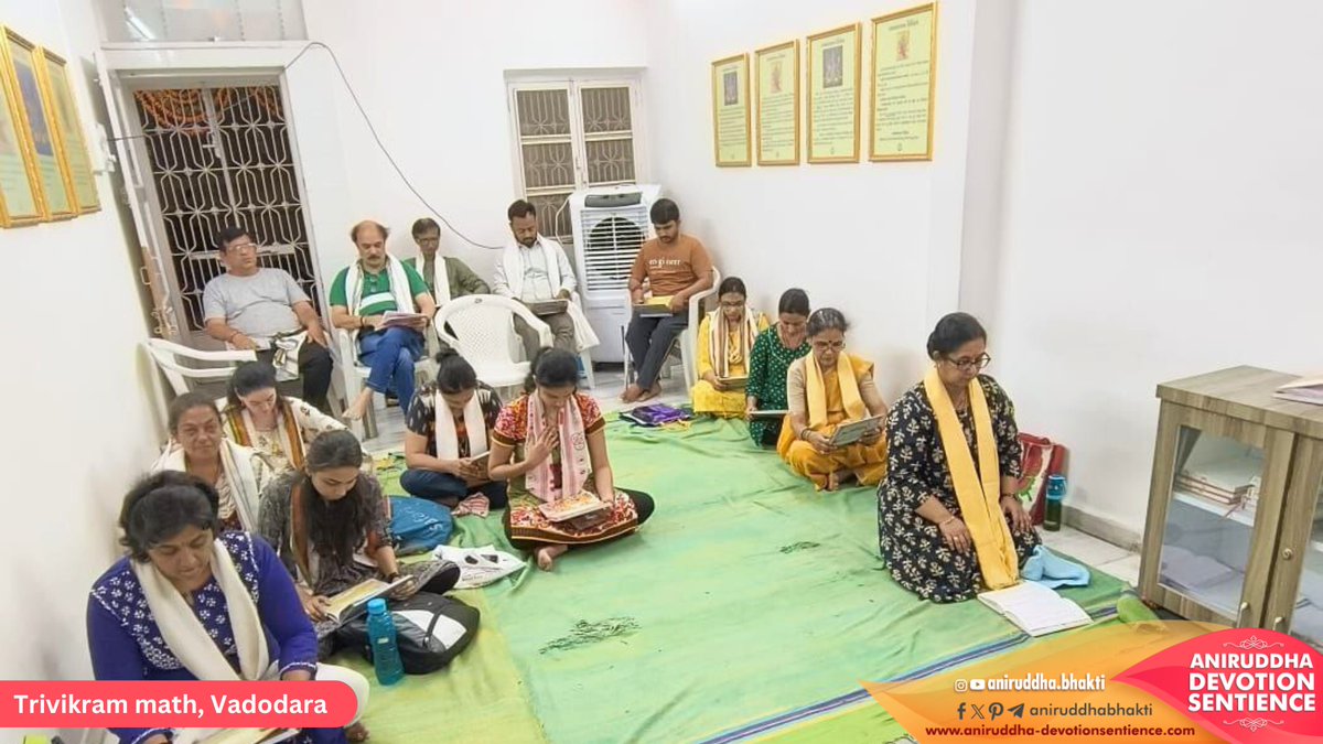During #Navratri, Bhaktas recite ‘Shree Ramrasayan’ authored by Sadguru #AniruddhaBapu. Sharing some devotion-filled moments of the #recitation held at #Trivikram Math Miraj-Sangli, #Mumbai Western Suburbs, #Pune, #Vadodara, Ratnagiri and Govidyapeetham, Karjat.