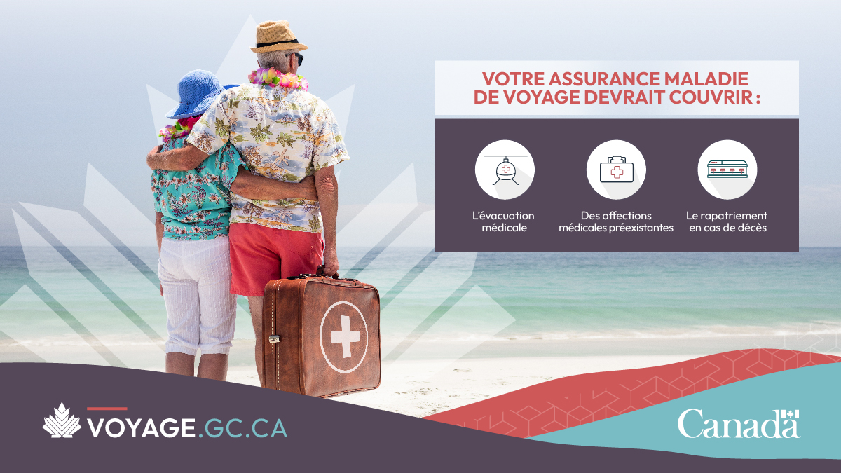 Vous partez pour une destination ensoleillée comme le #Mexique? 🛩️🛡️🩺Gardez toujours vos renseignements d’#AssuranceVoyage à portée de main et communiquez à vos proches les coordonnées de votre assureur avant de partir : voyage.gc.ca/voyager/docume…