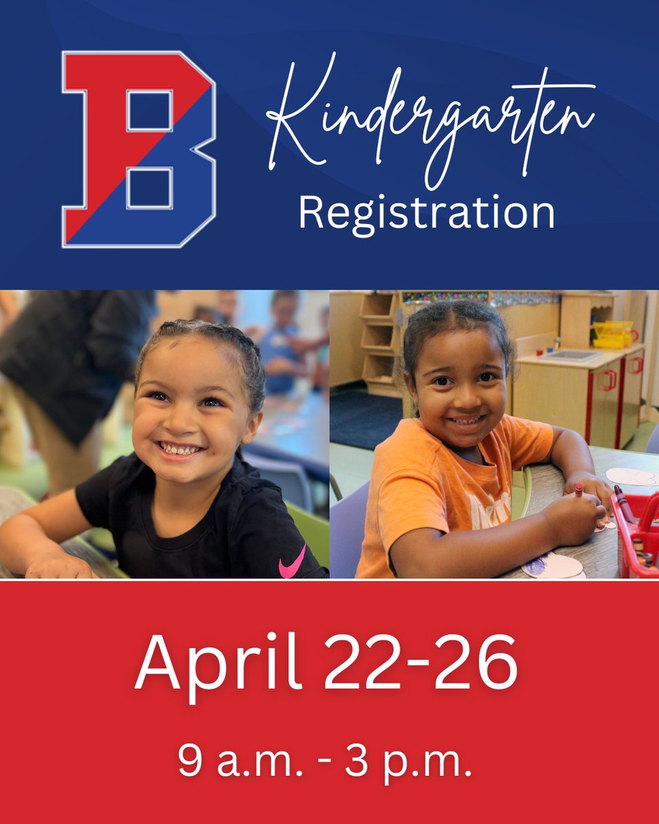 🎒 | Kindergarten registration week for the 2024-2025 school year is almost here! Head here to learn how to sign up and what you need to know! ➡ tinyurl.com/4dpzruh5