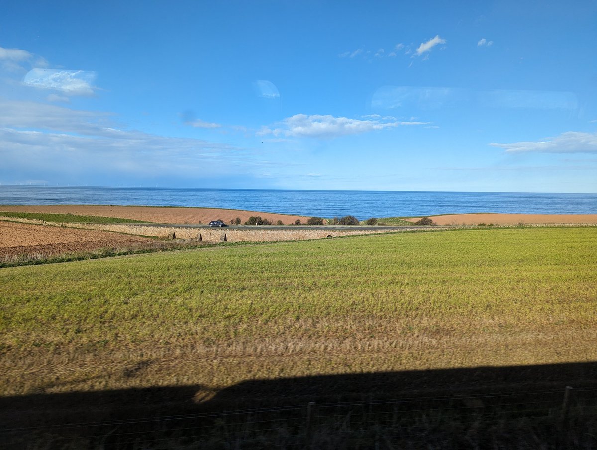 The East coast on the way home out of Scotland, time to think while watching amazing scenery fly past the window.