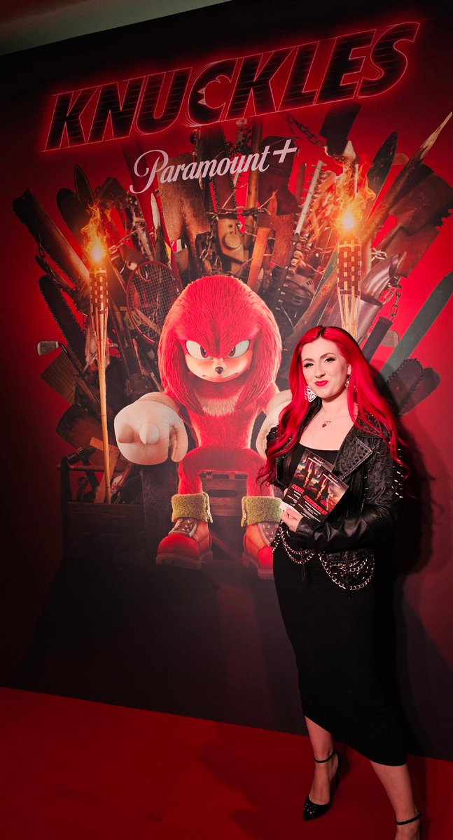 Skiving off stream tonight to attend my first red carpet premiere! Honoured to be watching #Knuckles tonight while filling my face full of popcorn 🍿 Thank you @HelloGuillotine and @ParamountPlusUK ☆ ad/invite