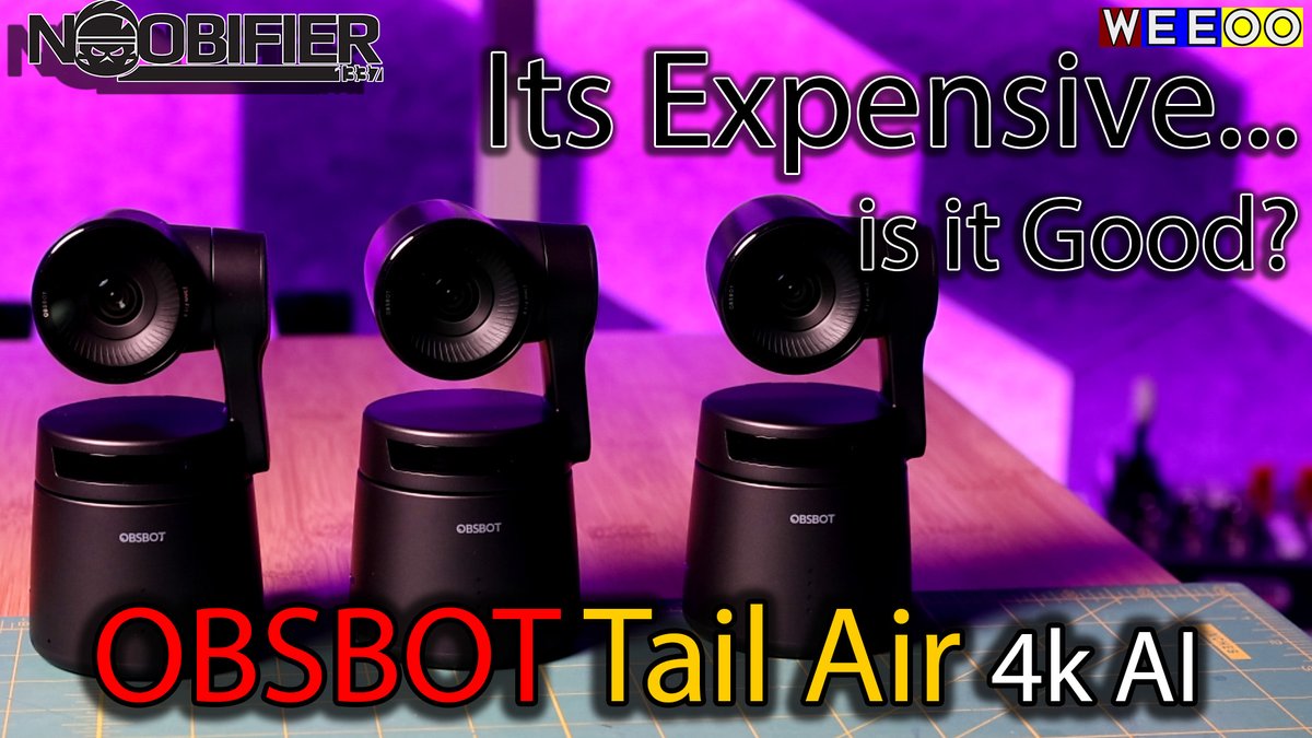 youtu.be/AV-Er4o_rF0 <--- LINK - If you need Pro Level features in a Multi Streaming environment, You should check out.. @OBSBOT_Official 4k AI Tail Air - ObsBot Tail Air 4K - Is it Pro Level?