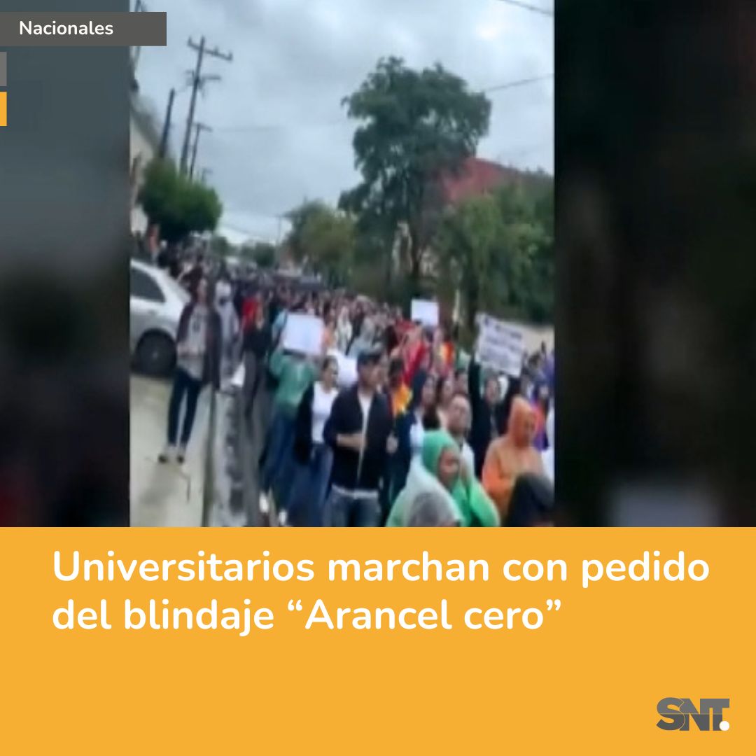 🔴Los universitarios siguen en paro 📢🪧Todos los estudiantes universitarios realizarán una marcha para el blindaje de la ley de 'Arancel cero'. Esta marcha se realizará en varios puntos del país 🗣️ #IDMSNT