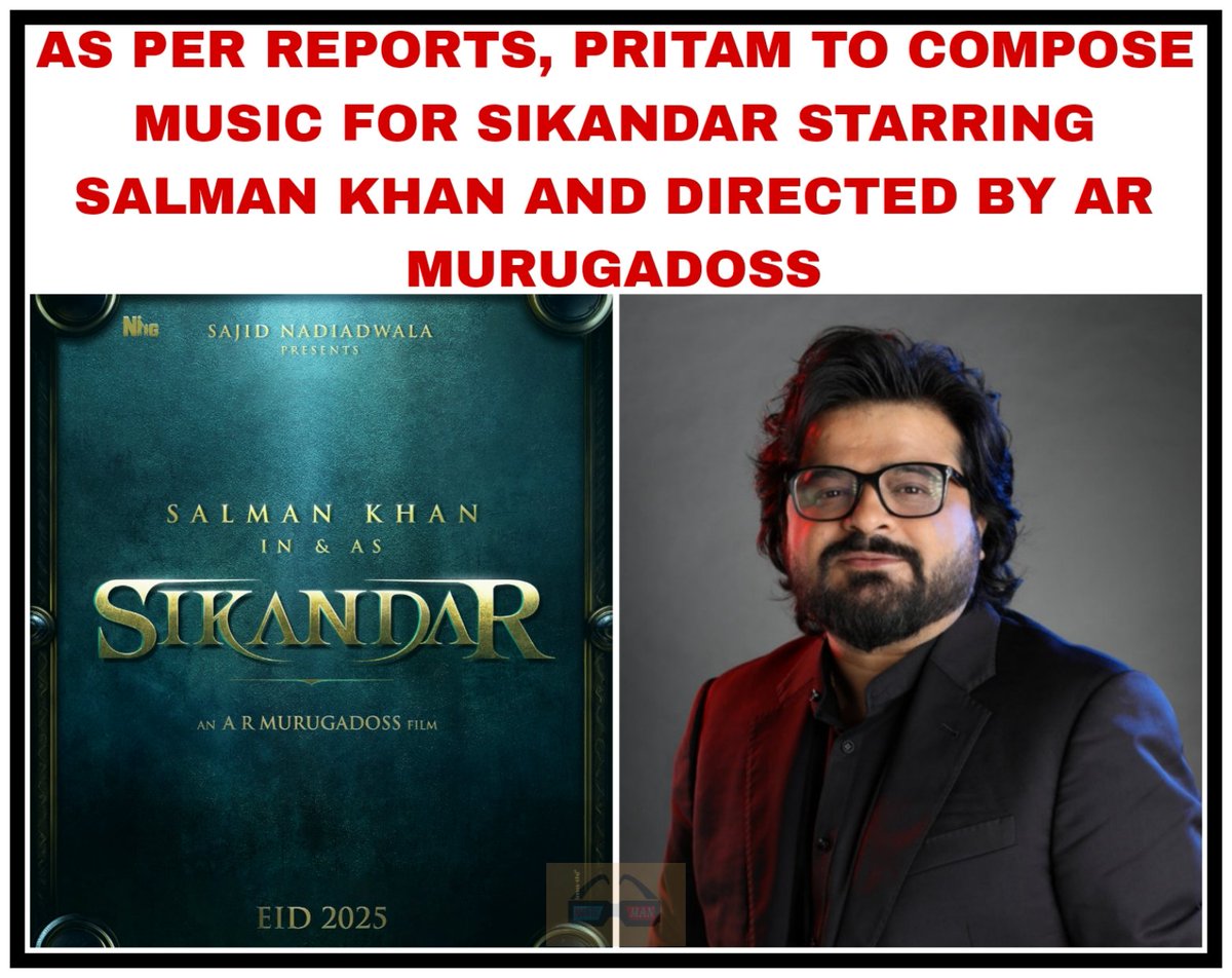 PRITAM JOINS SIKANDAR 
.
.
#sikandar #salmankhan #armurugadoss #pritam #pritamchakraborty #sajidnadiadwala #sajidnadiadwalafilms #sikandarmovie #moviemanblogger
.
.
@moviemanblogger