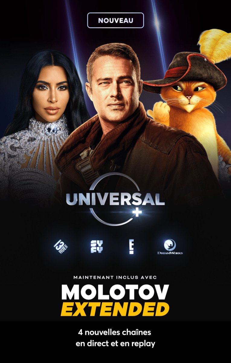 Gros coup pour @MolotovTV qui intègre maintenant les chaines @UniversalPlus à son bouquet Extended 🔥🔥🔥cc @asfi51 @anael_tw
